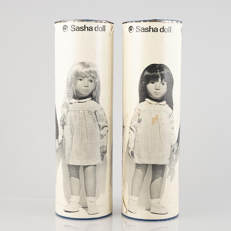 Dolls, a pair, "Sasha Doll", England, early 1970s.