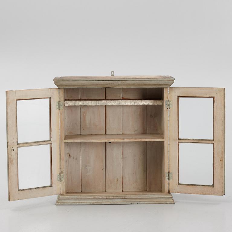 A wall cabinet, late 19th Century.