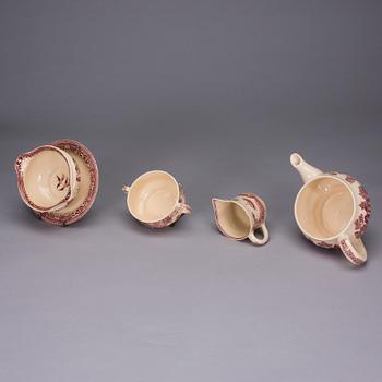 MATSERVIS, "Willow" 87 delar, flintgods, Gustavsberg 1940-1958.