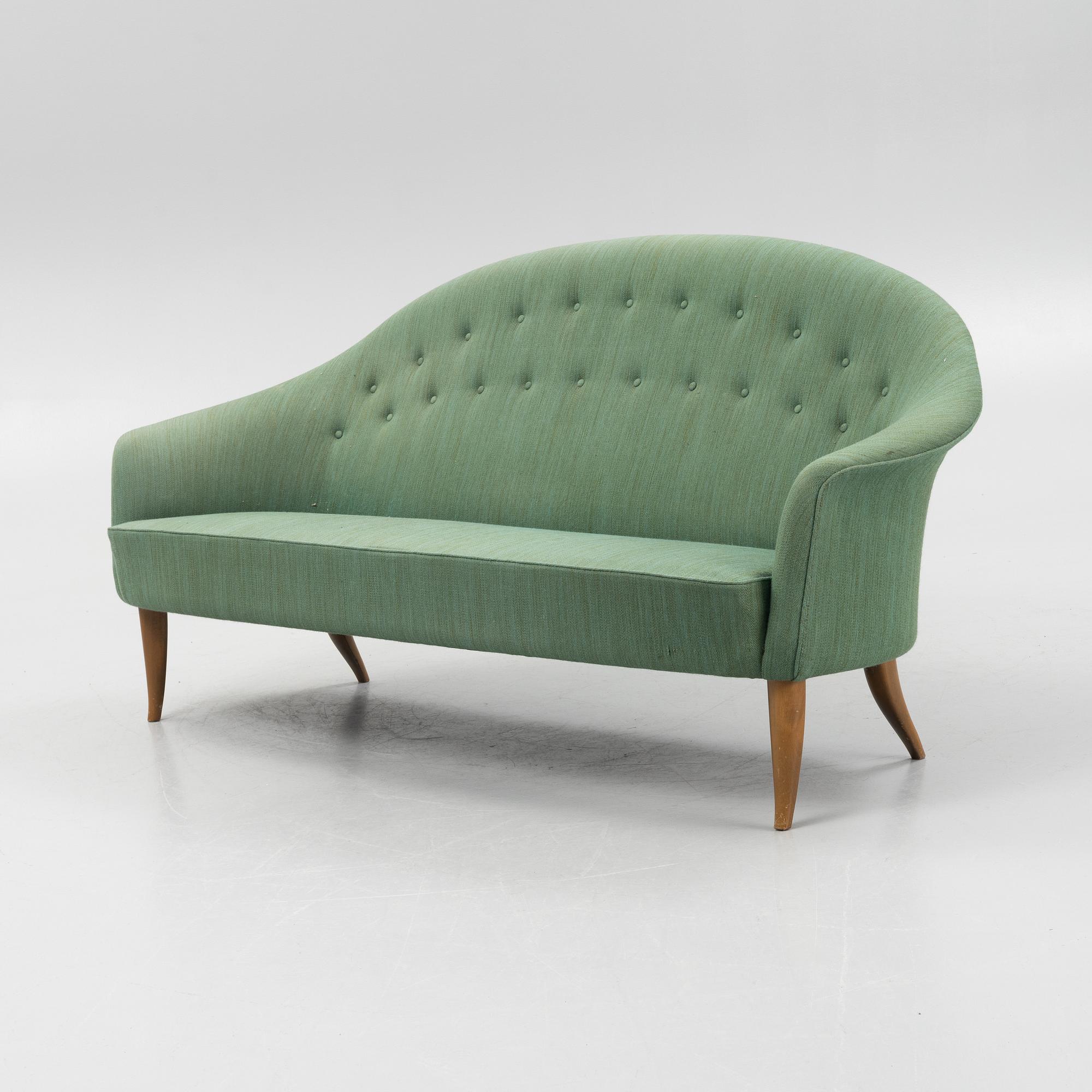 Kerstin Hörlin-Holmquist, soffa, "Paradiset", Triva-serien, Nordiska Kompaniet, Nyköping.