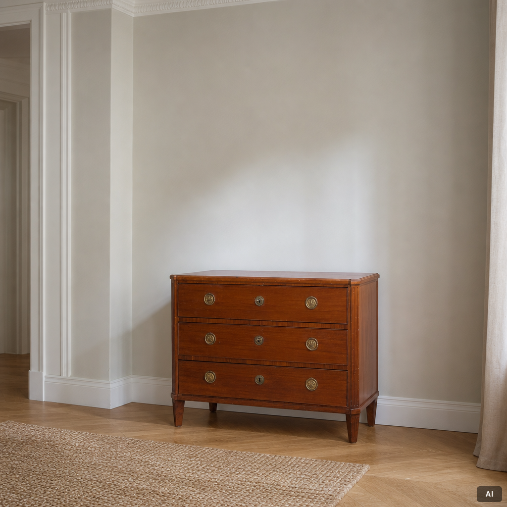 A Gustavian chest of drawers, end of the 18th century,