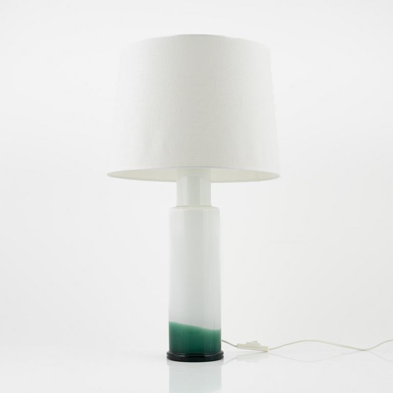 A glass table lamp, Luxus, Vittsjö, 1960's/70's.