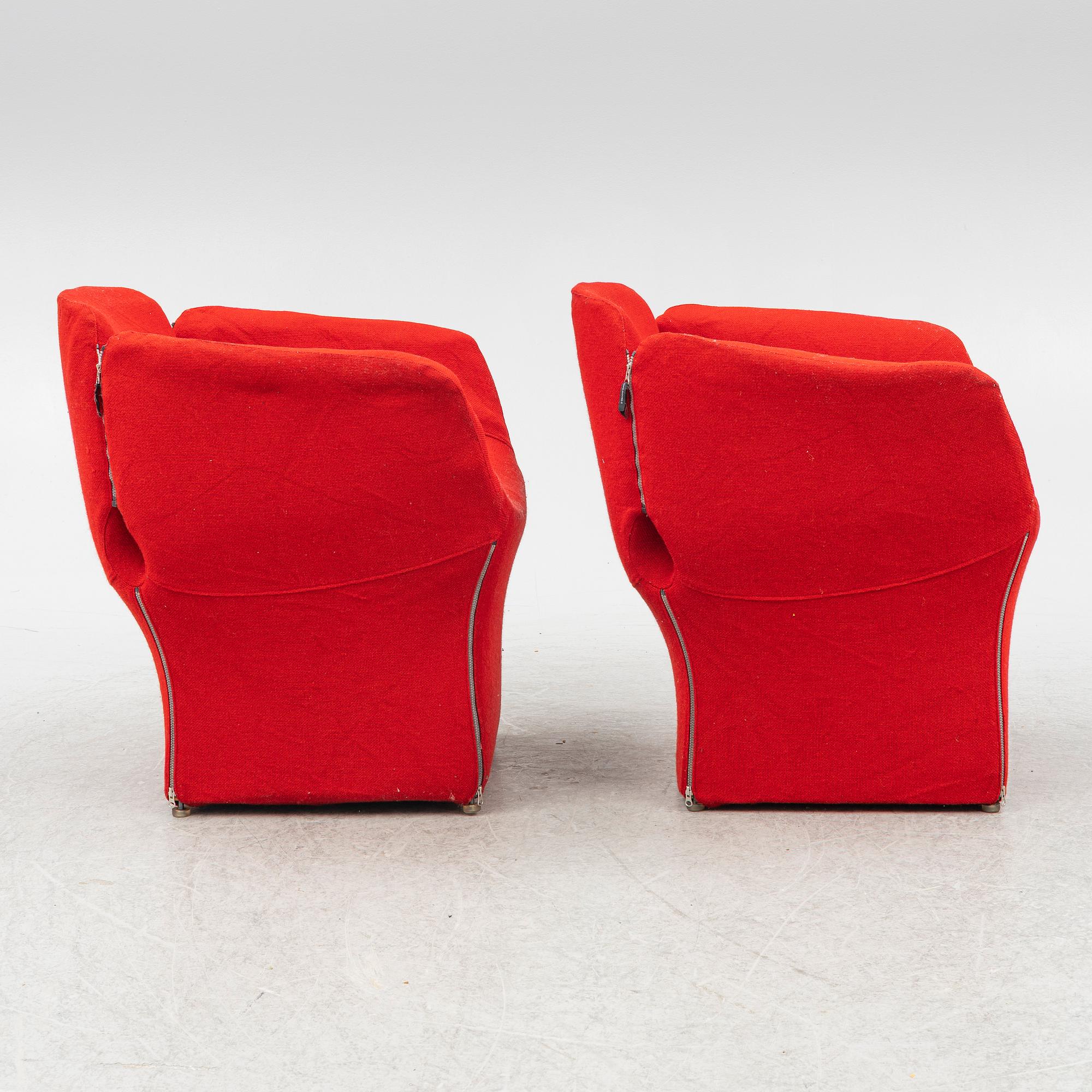 Patricia Urquiola, a pair, of "Bloomy" armchairs, Moroso, 2000s.