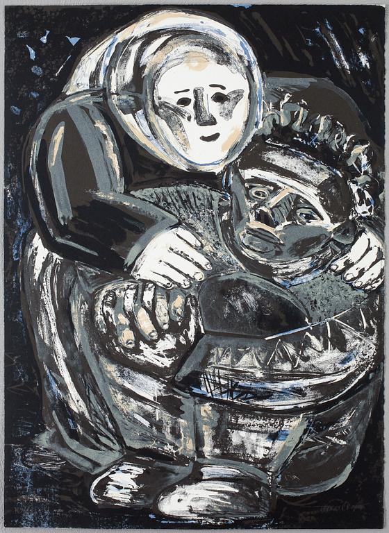 LENA CRONQVIST, färglitografi, sign o numr 169/170.