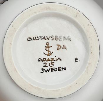 VAS, stengods, "Grazia", Stig Lindberg, Gustavsberg, omkring 1900-talets mitt.