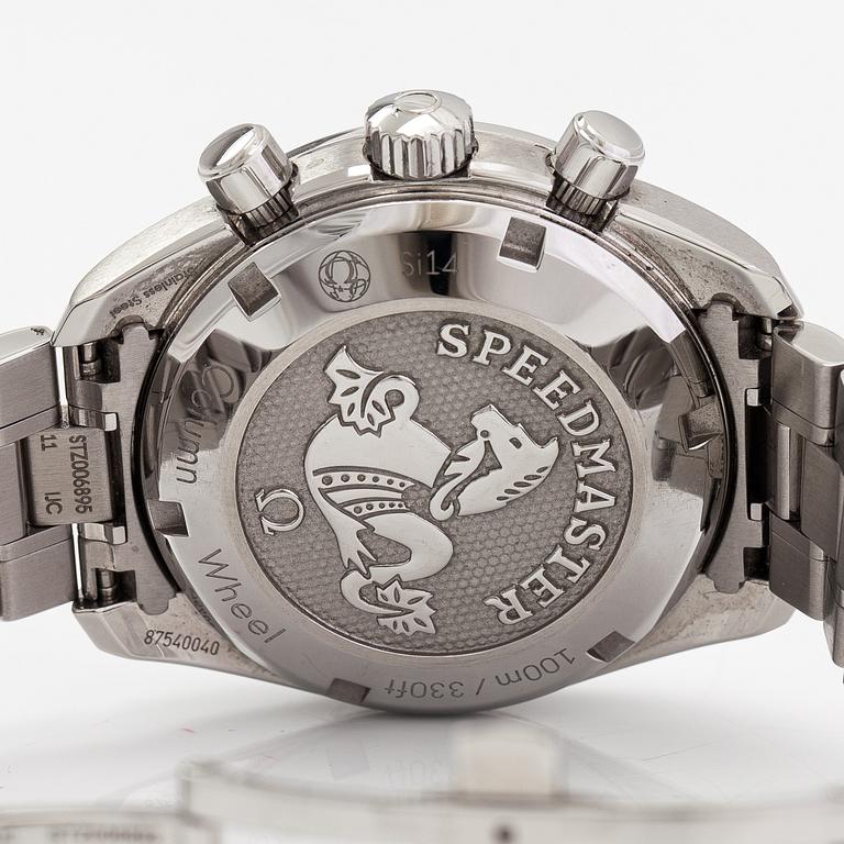 Omega, Speedmaster, co-axial, chronometer, wristwatch, 38 mm.