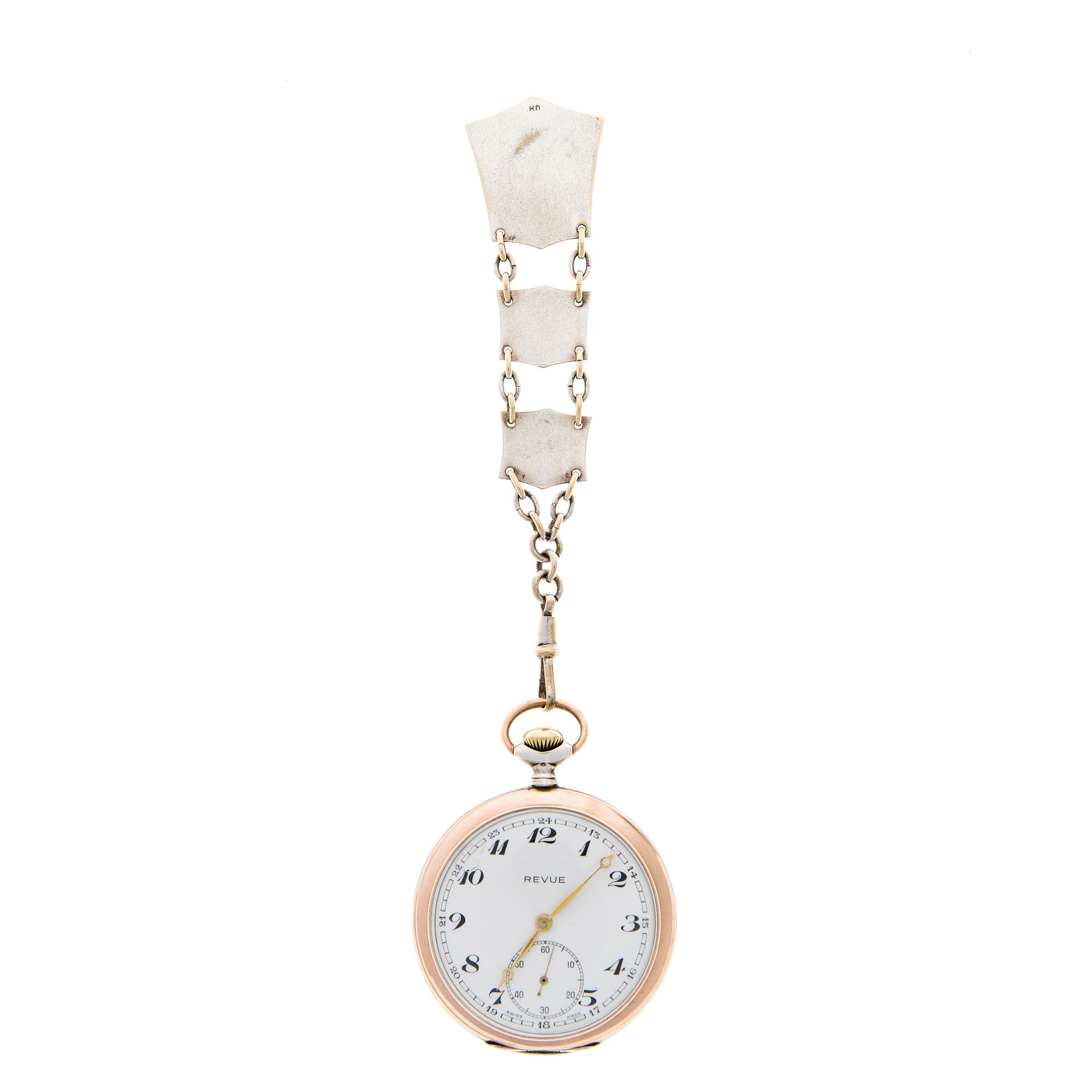 Revue pocket watch top