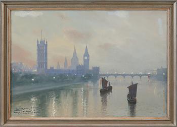 ADOLF BOCK, gouache, signerad och daterad Dez. 1933.