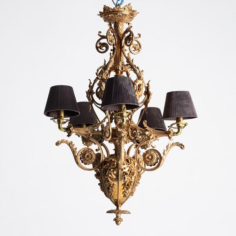 Chandelier, Oscarian, Otto Meyer & Co., circa 1900.