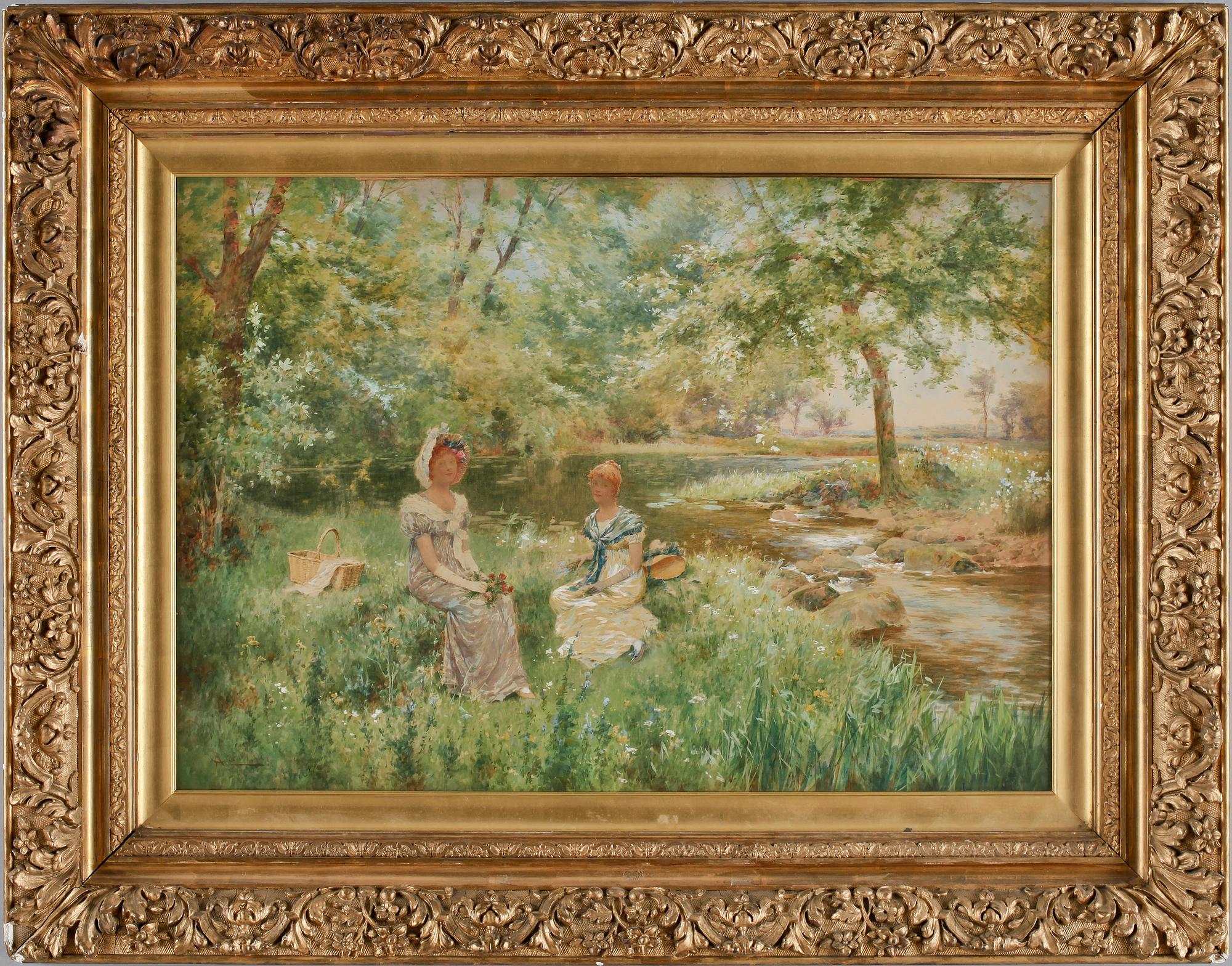 ALFRED AUGUSTUS II GLENDENING, akvarell, sign o dat 1904.