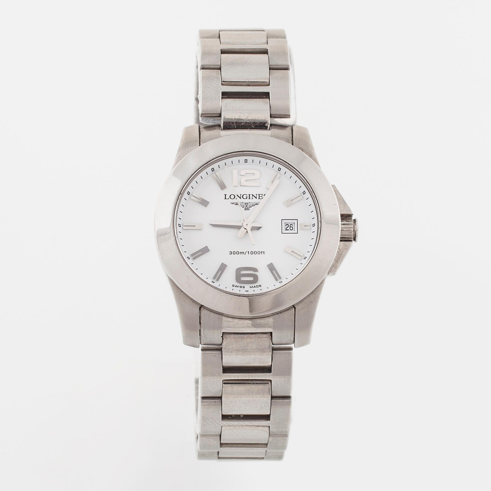 LONGINES, Conquest (300m/1000ft), wristwatch, 30 mm.