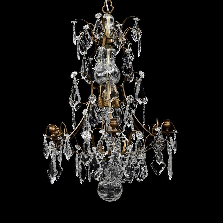 LJUSKRONA, barockstil, 1900-/2000-tal. Höjd 80 cm.