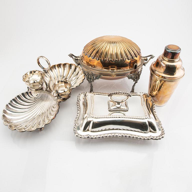 A set of four epns serving dishes first half of the 20th century.