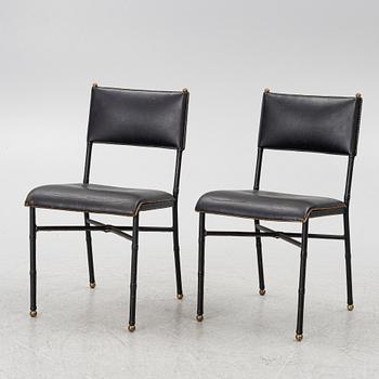 Jacques Adnet, tillskriven, stolar, ett par, Frankrike, 1900-talets mitt.