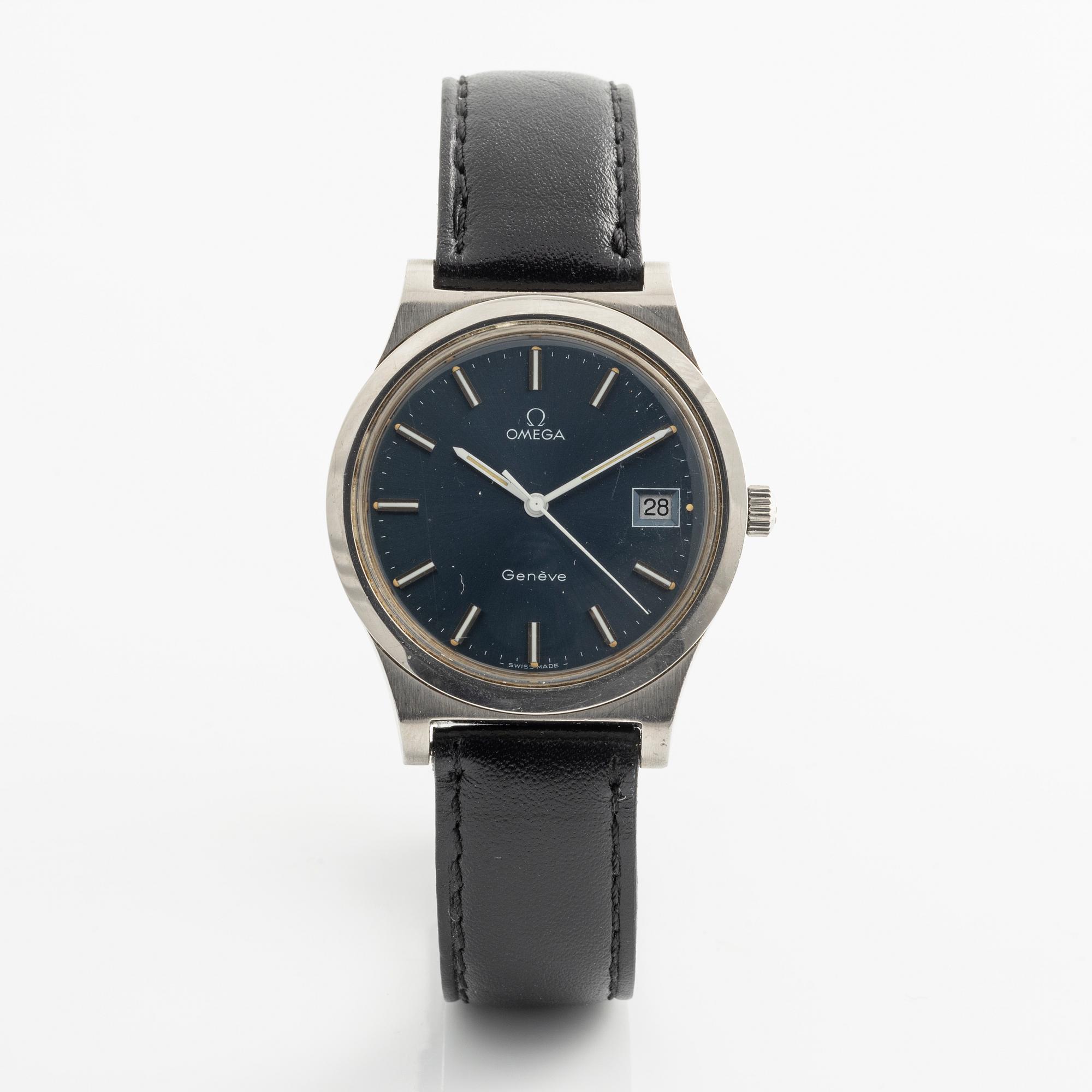 Omega, Genève, wristwatch, 36 mm.