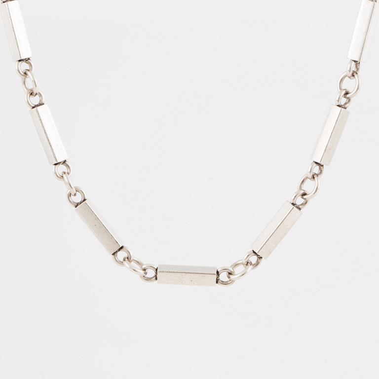 WIWEN NILSSON, halskedja, silver, Lund, 1941.