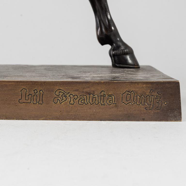BOHUSLAV SCHNIRCH, sculpture. Bronze. Stamp signed. Height 39.5 cm, length 38 cm.