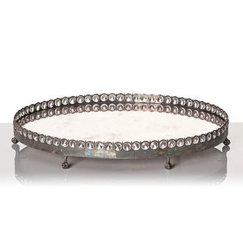 Spegelplatå, av Carl Henrik Brolin (1765-1832, burskap i Stockholm 1801), Sengustaviansk.