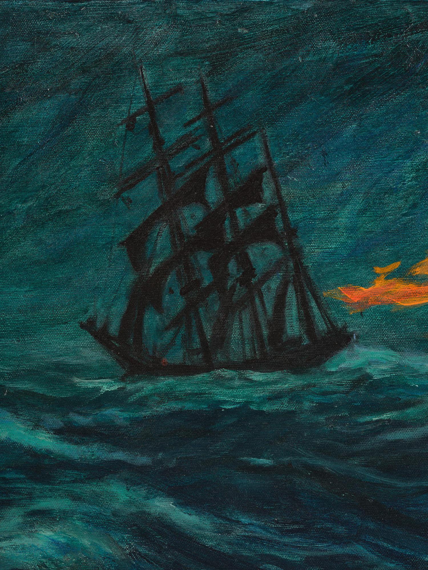 Gösta Werner, Stormy sea.