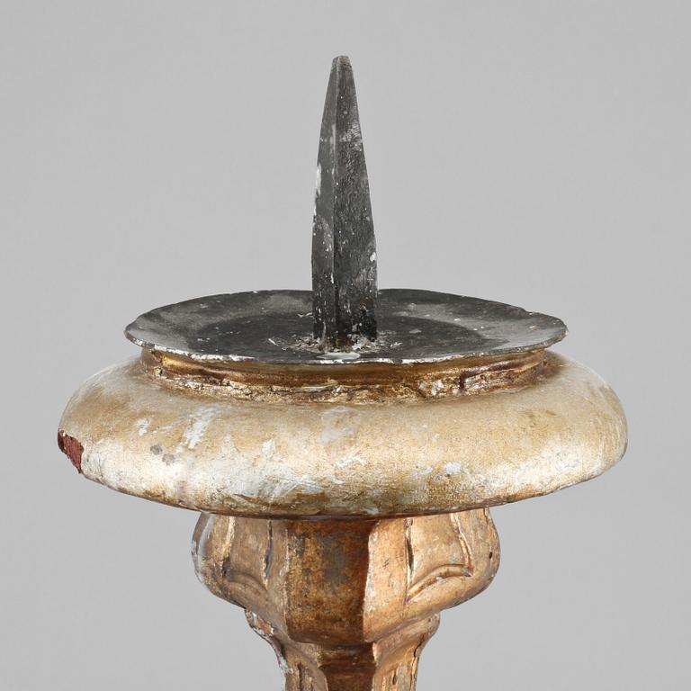 ALTARLJUSSTAKE, barockstil, 1800-tal.