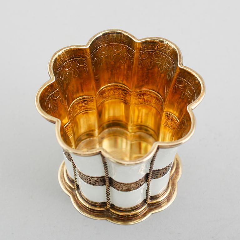 MARGRETEBÄGARE, silver, A Michelsen, Copenhagen, Danmark. Vikt ca 122 gram.