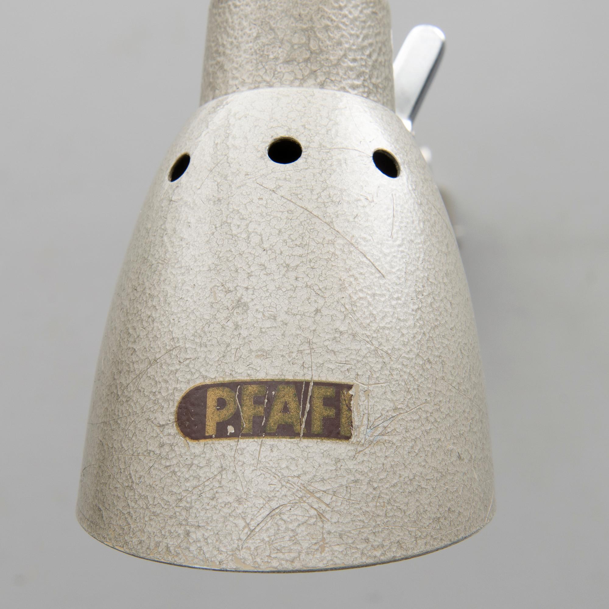 A 1950s Industrial Workshop Table Lamp by Pfaff, Germany.
