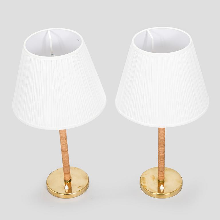 Gunilla Jung, Pair of table lamps, model 2017, Orno, 1930-1940s.