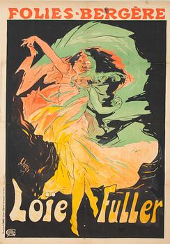 Jules Chéret, lithographic poster, "Folies-Bergère Loïe Fuller", Imprimerie Chaix (Ateliers Chéret), Paris, 1897.