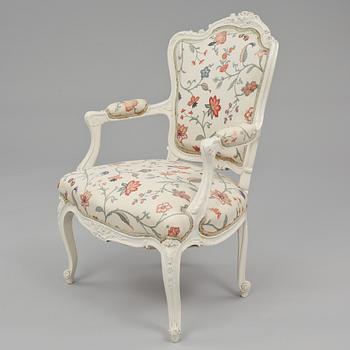 KARMSTOL, rokokostil, tidigt 1900-tal.