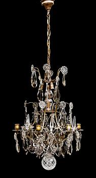 LJUSKRONA, barockstil, 1900-talets första hälft. Höjd ca 70 cm.