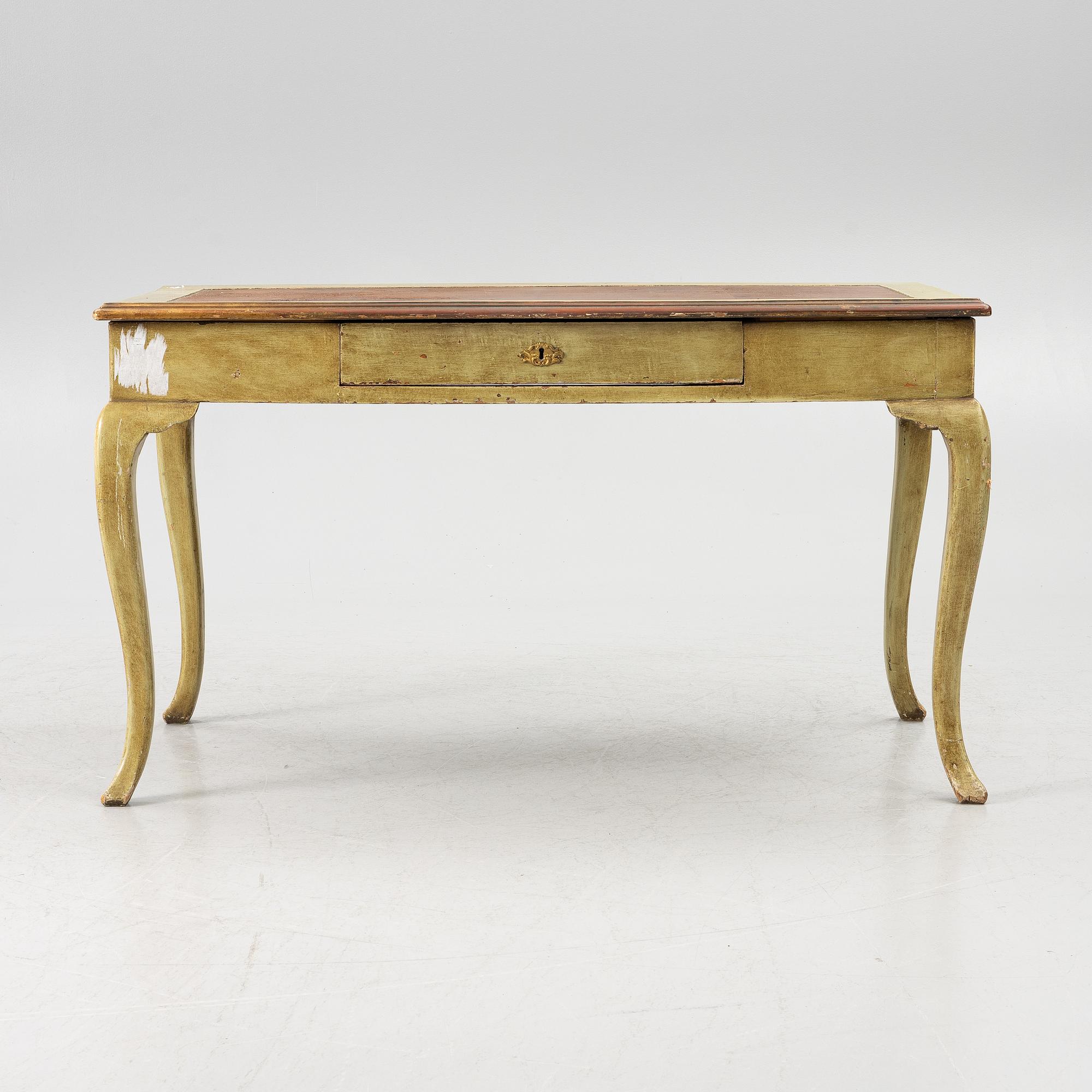 Skrivbord, rokokostil, 1800-tal.