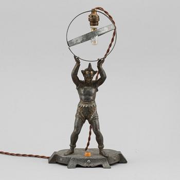 BORDSLAMPA, omkring sekelskiftet 1900.