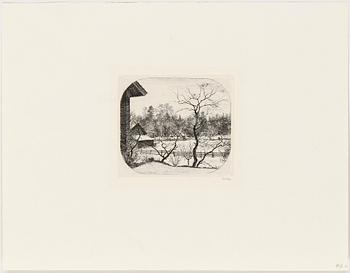 FOLKE GULLBY, etsning, signerad.