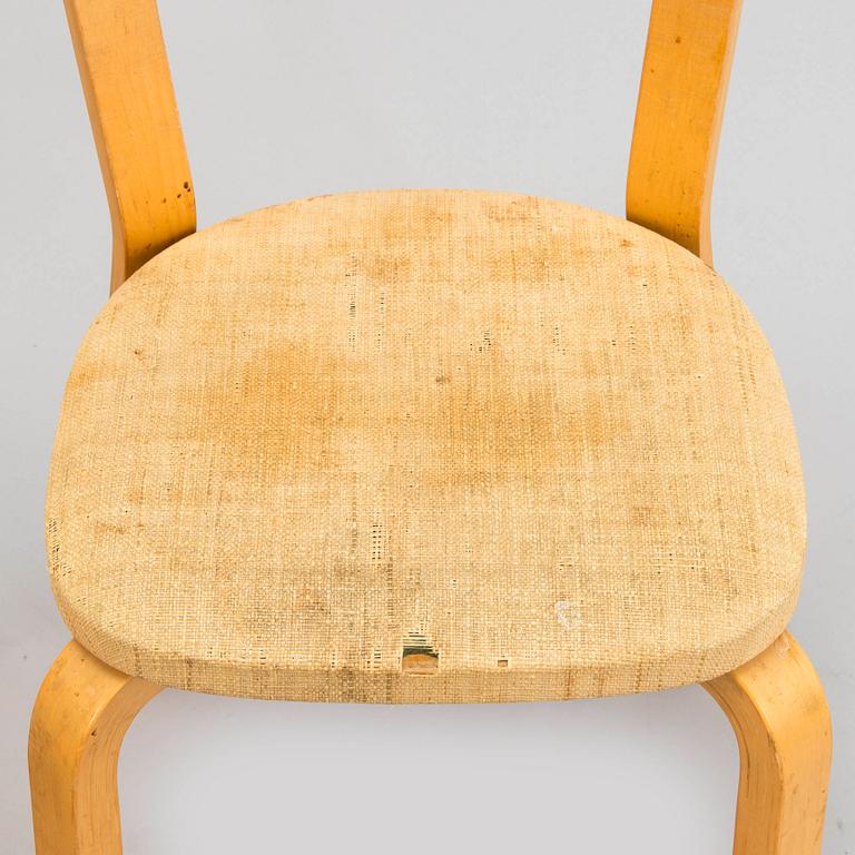 Alvar Aalto, A set of five late 20th century '69' chairs, for Artek, Finland.