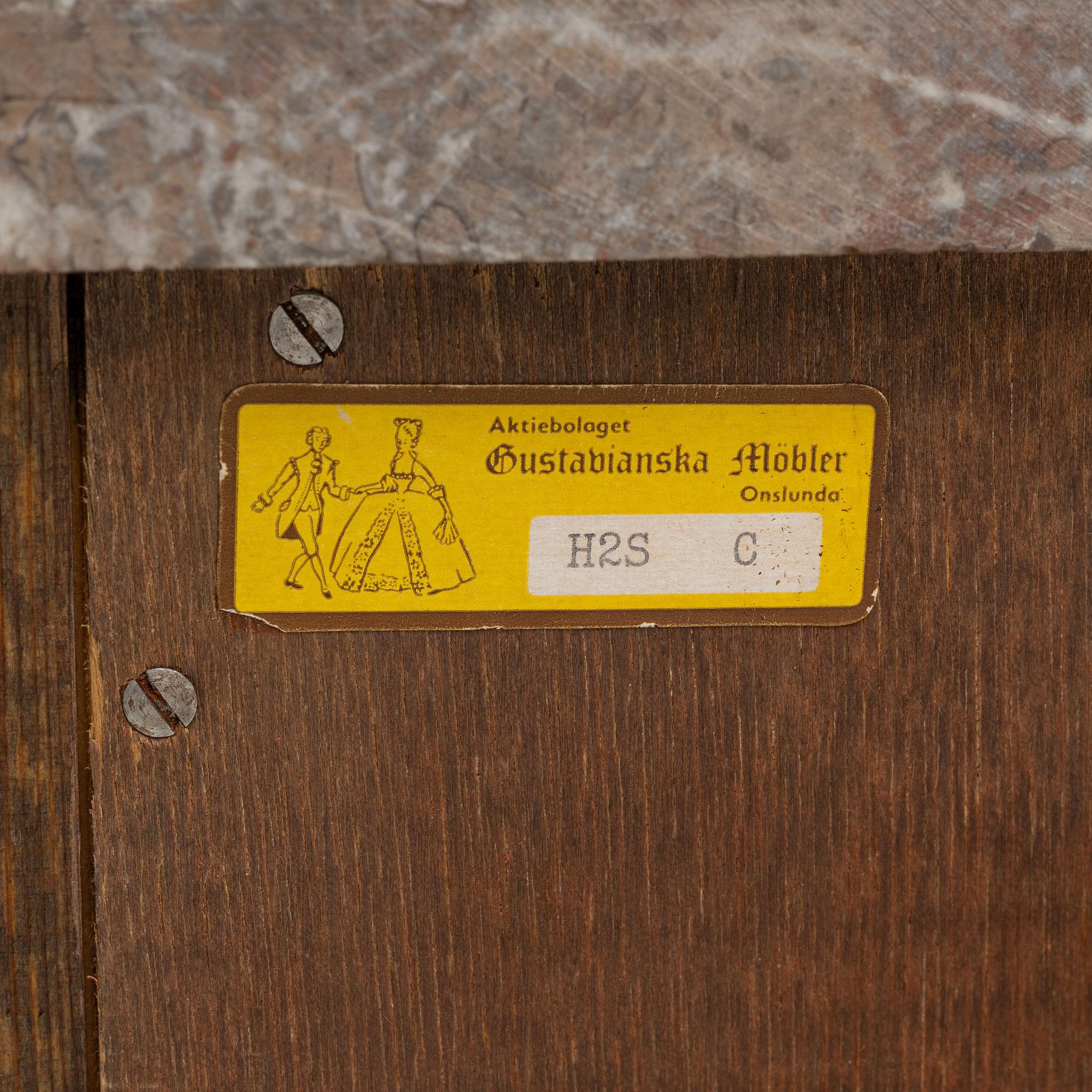 Chest of drawers, late Gustavian style, mid-20th century.