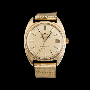 ARMBANDSUR, Omega Constellation, Automatic, guld på stål, armband 18 k guld.