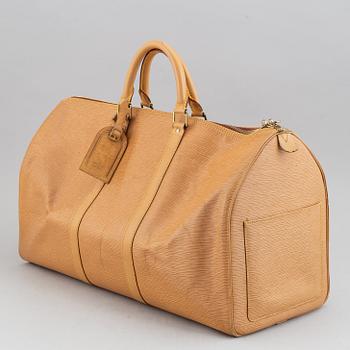 Louis Vuitton, am Epi 'Keepall 50' weekend bag.
