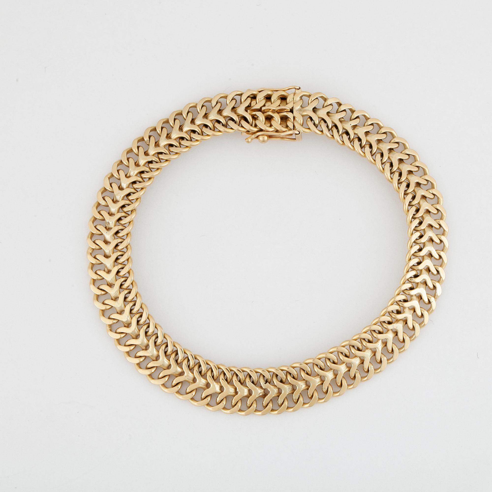 ARMBAND, 18k guld, Sverige, 1976. Vikt ca 19 gr.