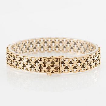 Armband 18K guld, X-länk.