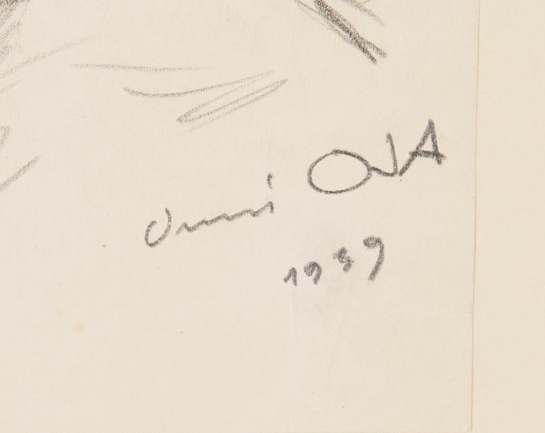 Konstnärsmapp med arbeten av olika finska konstnärer, 1944.