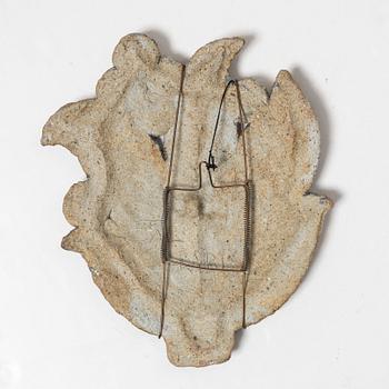 Francesca Mascitti-Lindh, a stoneware wall relief, Arabia, Finland.