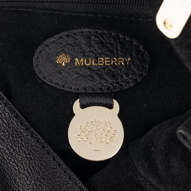 Mulberry, a black leather 'Lily' handbag.