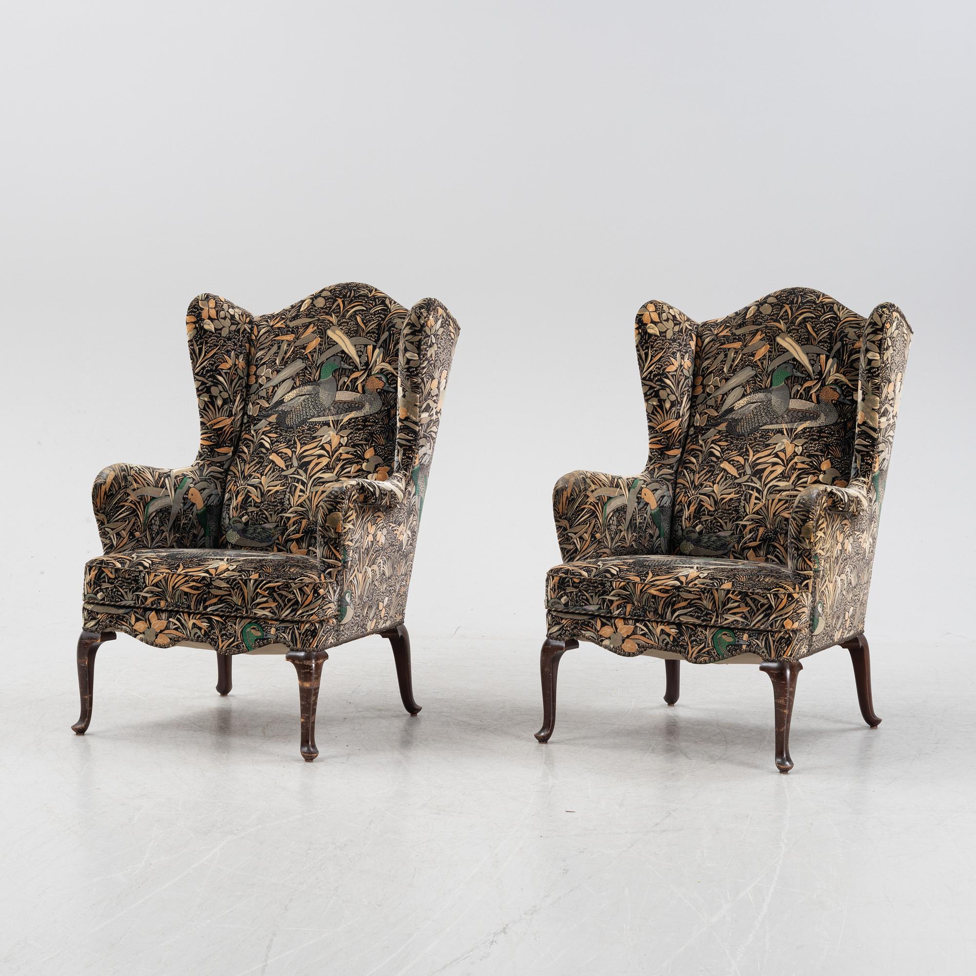 A pair of armchairs, first half of the first Century.