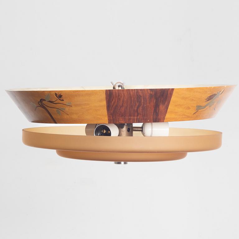 Ceiling light, Mjölby Intarsia, 1930s.