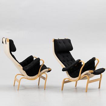 Bruno Mathsson, a pair of armchairs, “Pernilla”, DUX, second half of the 20th century.