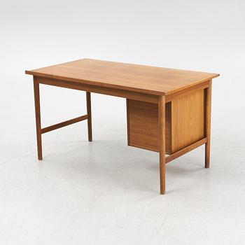 A teak veneered desk, Seffle Möbelfabrik, mid 20th Century.
