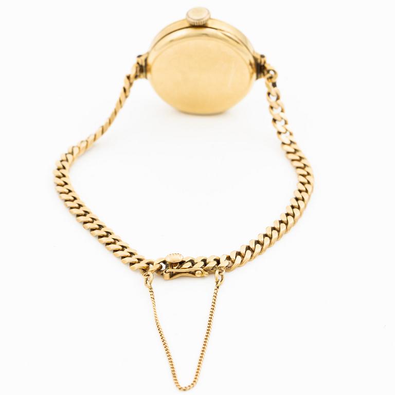 Wristwatch, 22.5 mm, 18K gold.