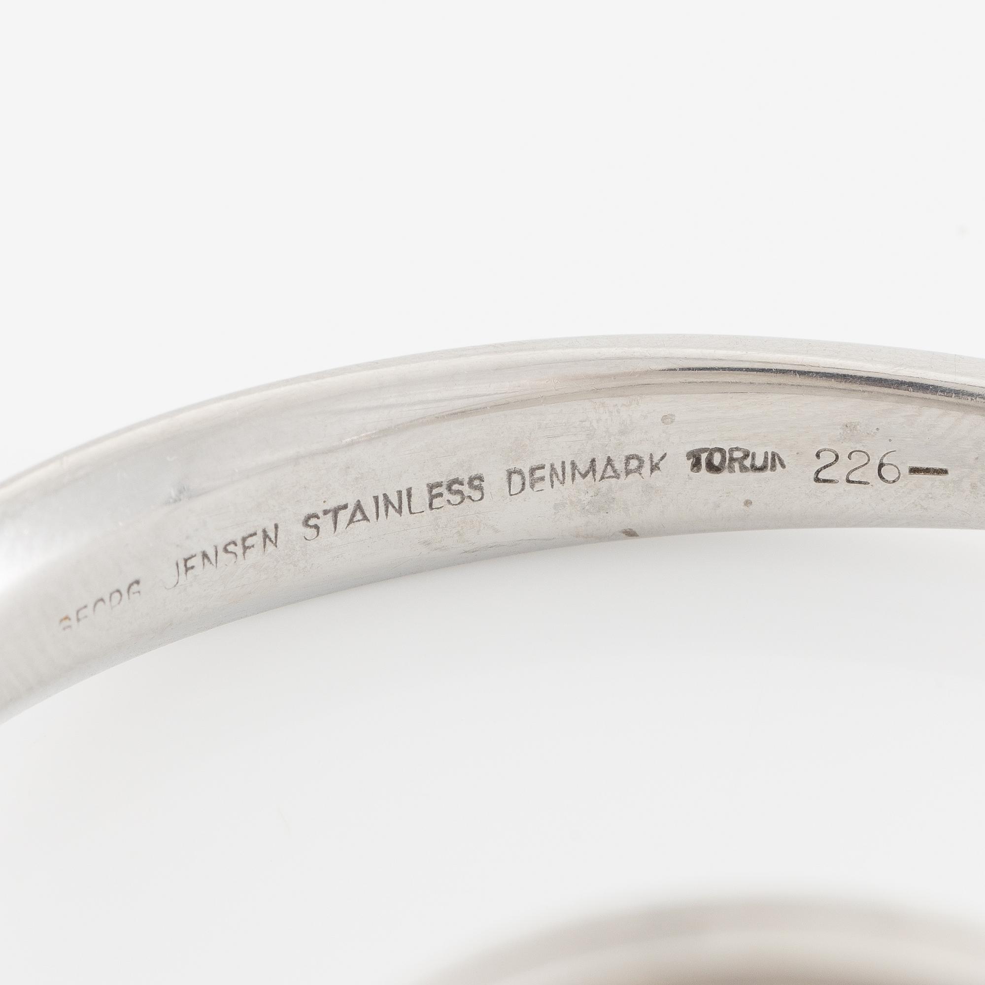 Georg Jensen, "L.U.Chopard & Cie", design Vivianna Torun Bülow-Hübe , armbandsur, 33 mm.