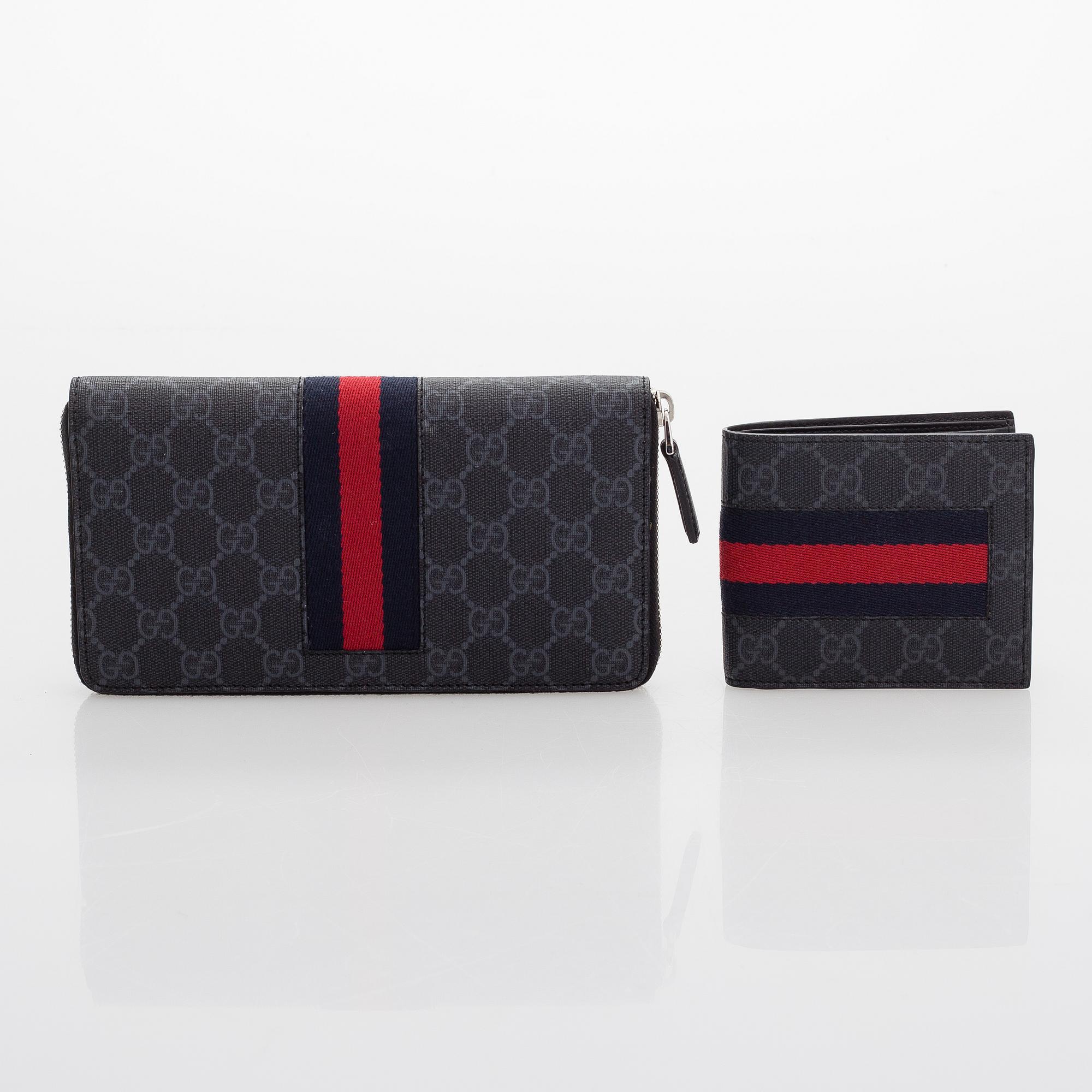 Gucci, plånbok, 2 st.