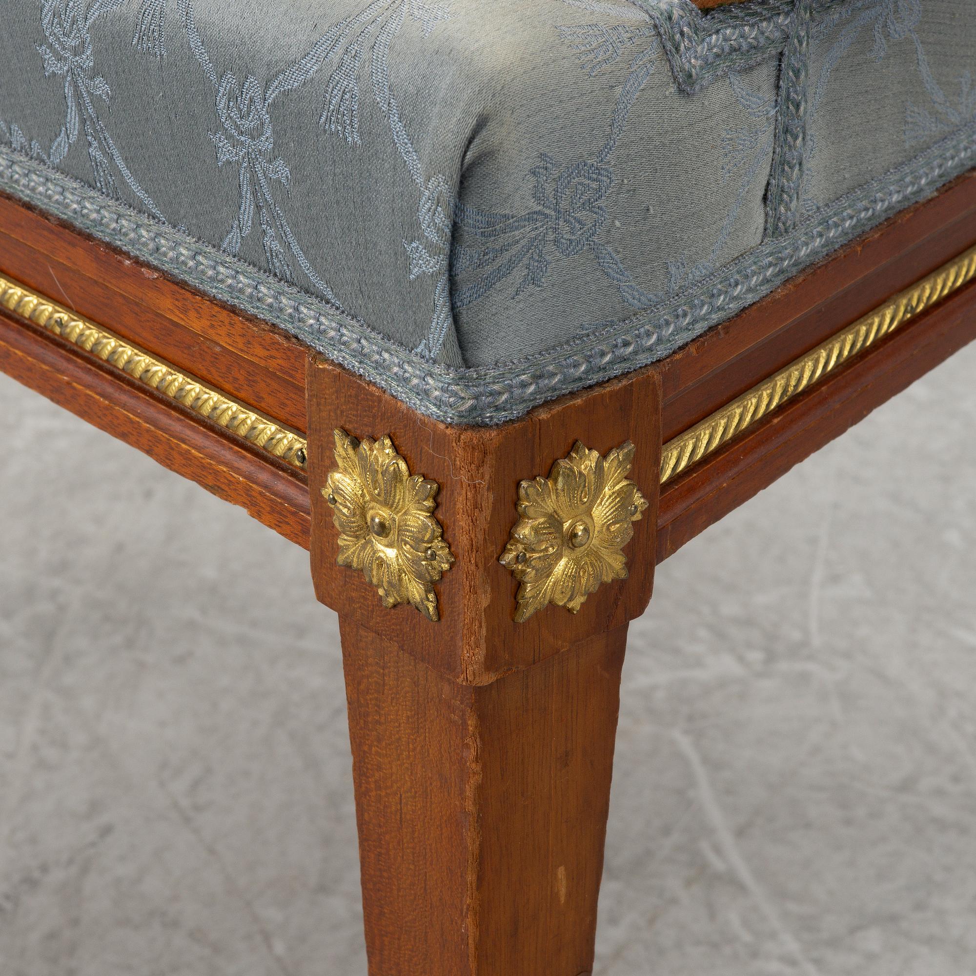 Armchair, late Gustavian style, early 20th Century.